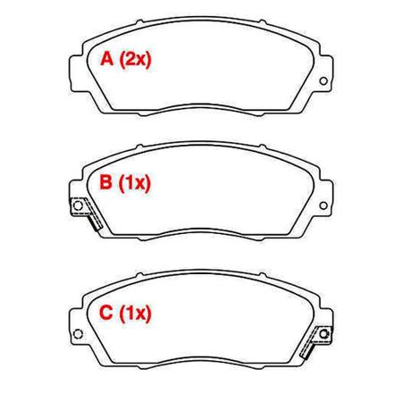 Imagem de Kit Pastilha Freio Honda Crv 2012 a 2016 Dianteira Sumitomo Wiltec