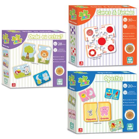 Kit 3 Jogos Educativos em Madeira Cores Números e Opostos Nig - Jogos  Educativos - Magazine Luiza