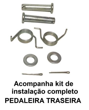 Imagem de Kit Pedaleira + Mesa Esportiva Vermelha Fer 250