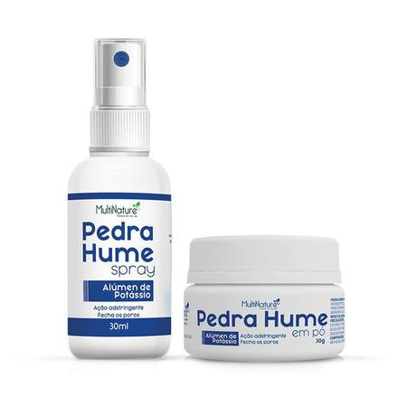 Imagem de Kit Pedra Hume Spray 30ml + Pedra Hume Pó 30g Multinature