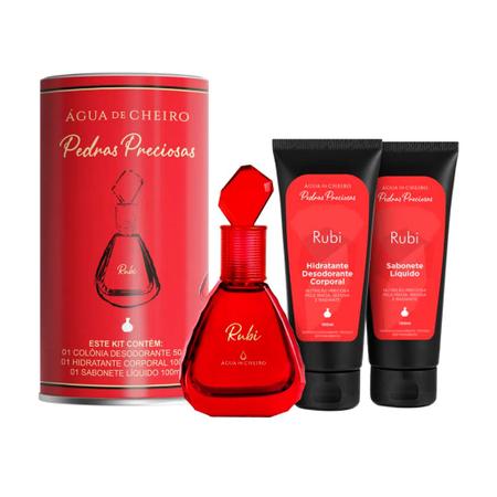 Imagem de Kit Pedras Preciosas Rubi Perfume + Hidratante +Sabonete