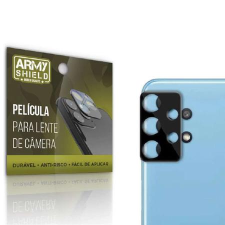 Imagem de Kit Película de Camêra Samsung A23 5G + Película de Vidro 3D e Capinha Anti Shock - Armyshield