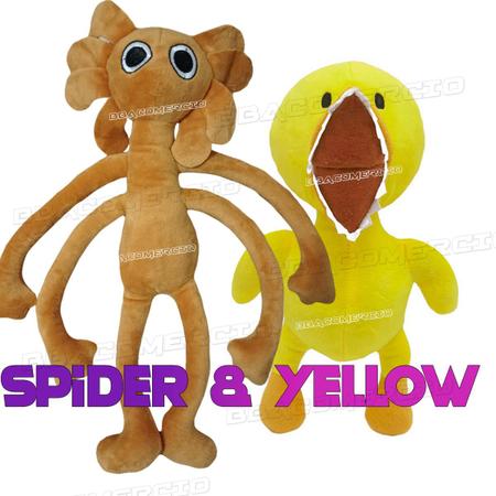 Imagem de Kit Pelúcia Rainbow Friend Roblox Yellow Spider Pato Amarelo