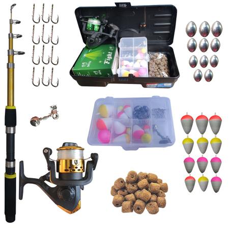 Kit Completo Vara De Pesca P/ Molinete 45 Itens Kit Infantil - Albatroz -  Kit Vara e Molinete - Magazine Luiza