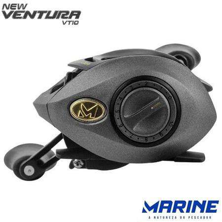 Imagem de Kit Pesca de Rio Carretilha Marine Ventura VT10 com Vara 1,70mts e Capa de Proteção
