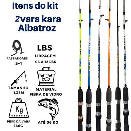 Kit Pesca Pescaria Completo Vara Molinete Anzol 57 Itens - NRA - Produtos  para Pesca Esportiva - Magazine Luiza