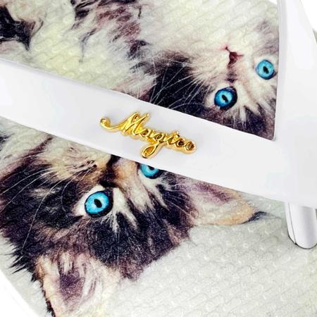 Imagem de Kit Pet Feminino Gatinhos Olhos Azuis com Bolsa, Necessaire e Chinelo, Magicc