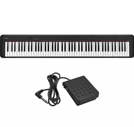 Imagem de Kit Piano Digital Casio CDP-S110 Bk 88 Teclas + Estante CS-46 + Banqueta em X