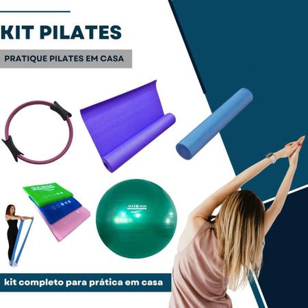 Kit Pilates Residencial Completo Colorido Ahead Sports - Meia de