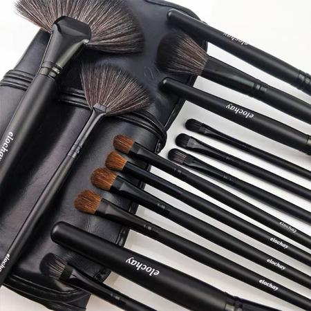 Imagem de Kit Pincel de Maquiagem Com 24 Peças e Estojo