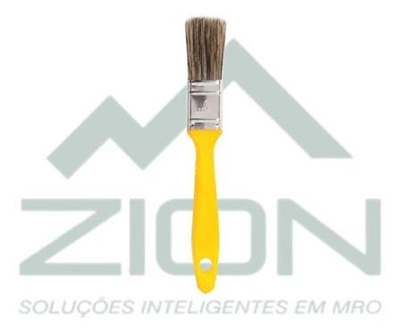 Imagem de Kit Pincel Tricha Pintura Parede Cabo Amarelo Compel - 2und