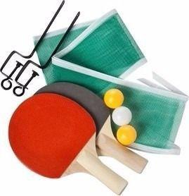 Imagem de Kit Ping Pong 2 Raquetes 3 Bolas Suporte E Rede 0803