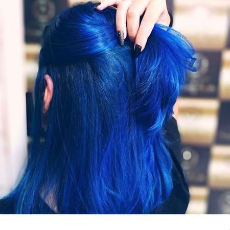 Imagem de Kit Pintar Cabelo Azul Royal Inteno 1 Mascara Matizador 250g + 1 Tinta Especial + 1 Ox 90ml Mairibel