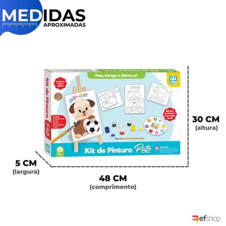 Kit de Pintura Para Educação Infantil Brinquedo Animais Pets