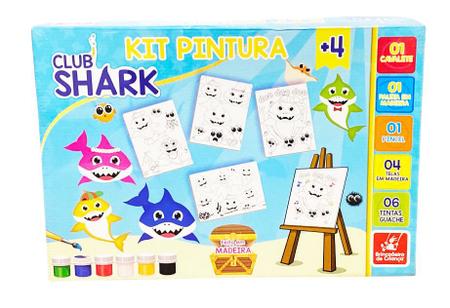 Desenhos e Pinturas - Kit Pintura Club Shark Brincadeira De Criança