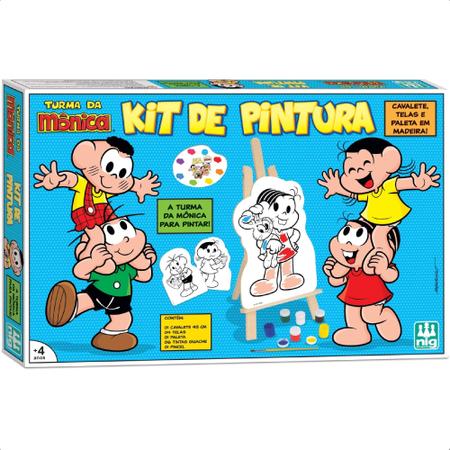 Kit Pintura Dinos Com Cavalete Tintas Jogo Infantil Nig 0440