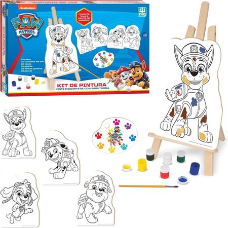 Jogo kit pintura - patrulha canina - Nig - Kit de Pintura Infantil