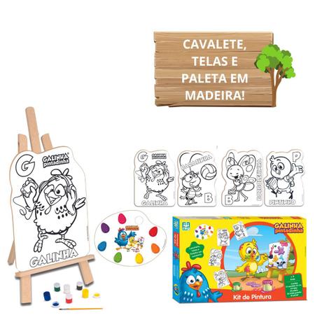 Brinquedo Educativo Pintura Pets Cavalete Tintas Telas Jogo Infantil  Coordenação Motora Criatividade - Nig 0441 - Nig Brinquedos - Brinquedos  Educativos - Magazine Luiza