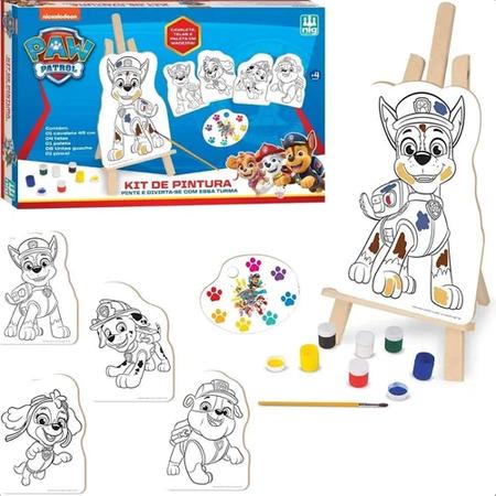 Kit de Pintura Infantil Paw Patrol +4 Anos Nig Brinquedos – Papelaria Pigmeu