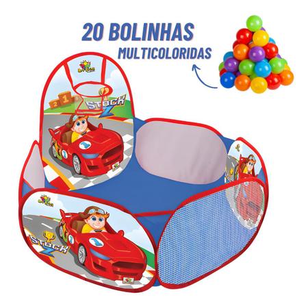 Imagem de Kit Piscina Infantil De Bolinhas Chiqueirinho Com Cesta Cercadinho Bebê Piscininha + 20 Bolinhas