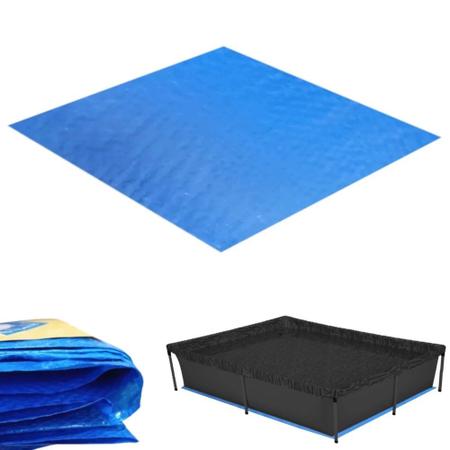 Imagem de Kit Piscina Quadrada 1500 L + Capa e Forro Mor + Bola e Boias Das Princesas