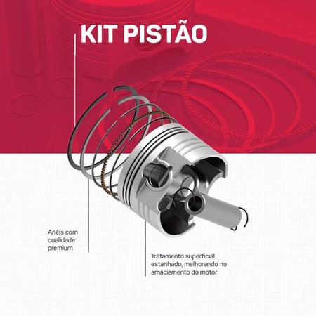 Kit Pistão Anéis Cg Titan Fan Nxr Bros 150 0,25 Wgk Imagem de Kit Pistão Anéis Cg Titan Fan Nxr Bros 150 0,25 Wgk