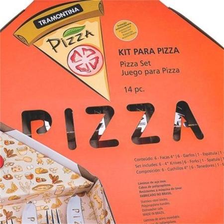 Imagem de Kit Pizza Tramontina 25099722 14 peças