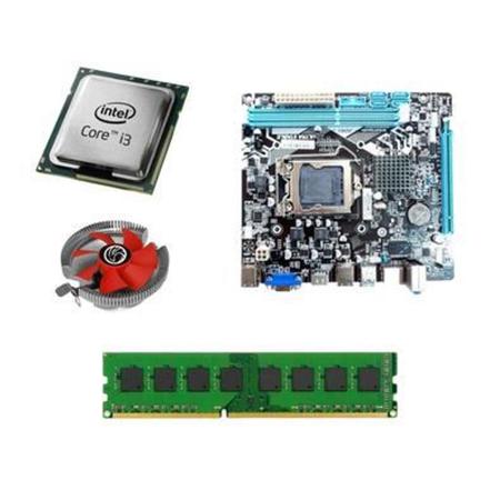 Imagem de Kit Pl Mãe H61 + Processador I3 3220 + Memoria 4 Gb Ddr3 + Cooler - POWERPC
