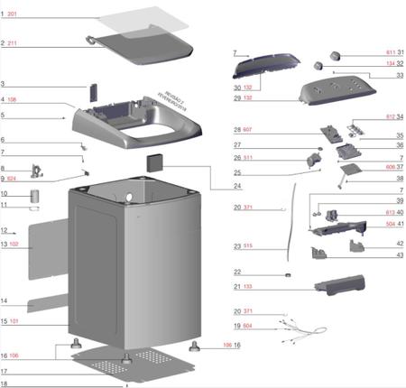 Imagem de Kit Placa Potência + Interface Compatível Lavadora Electrolux Lac11 10Kg A99035115