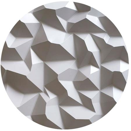 Imagem de Kit Placas 3D Painel Decorativo 10 Peças Diamante Alpes Revestimento PVC Auto Relevo 50x50