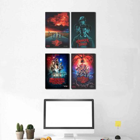 5 Placas Decorativas Serie Stranger Things Netflix