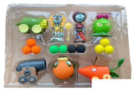 Plants Vs Zombies Kit C/4 Jogo Atira Bolinhas Pronta Entrega