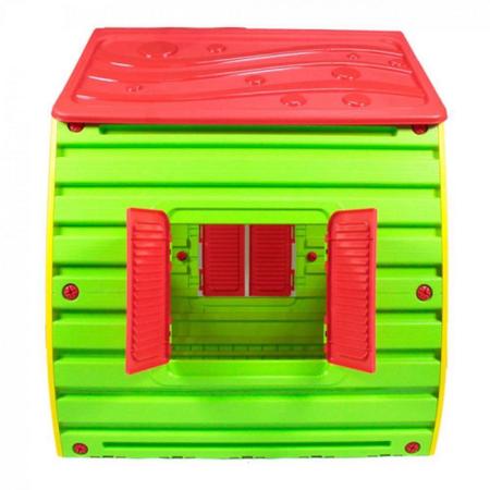Imagem de Kit Playground Casinha Infantil Colorida em Plastico + Escorregador  Bel 