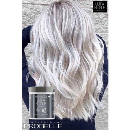 Imagem de kit Pó Descolorante Platinado Ultra Blond 300g + Agua oxigenada cremosa 30 vol 900ml probelle