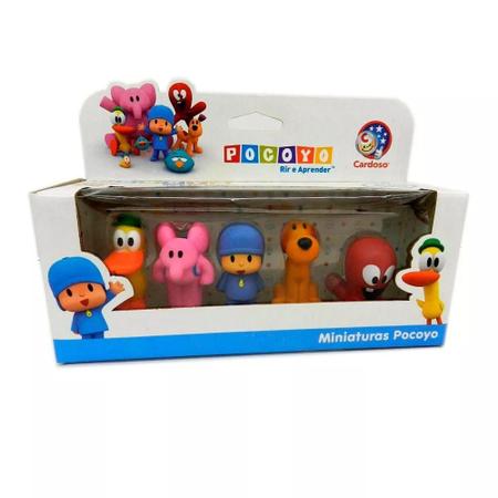 Imagem de Kit Pocoyo Miniaturas 5 Bonecos Dedoches Cardoso Brinquedos