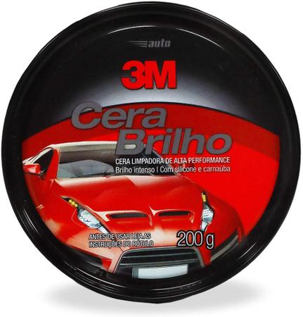 Imagem de Kit Polimento Super Brilho Automotivo 3M Massa de Polir 3M + Auto Brilho 3M + Cera Brilho 3M