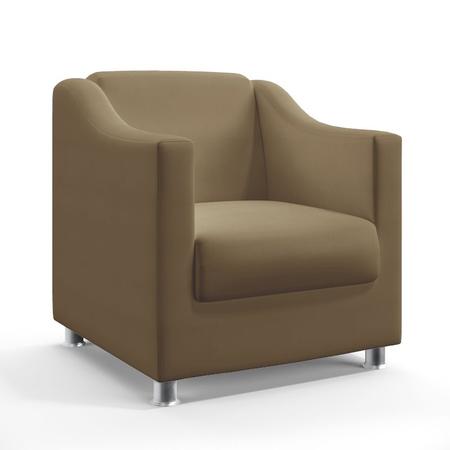 Kit Poltrona Namoradeira Mais 2 Poltronas Alya com Puff Quasar Sued Capuccino Aradecor Imagem de Kit Poltrona Namoradeira Mais 2 Poltronas Alya com Puff Quasar Sued Capuccino Aradecor