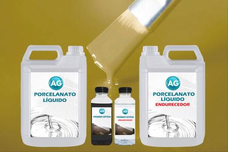 Imagem de Kit Porcelanato Líquido Ocre Amarelo - RAL1024 por M²