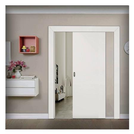 Kit Porta de Correr Madeira Lisa 210x70x3,5cm Laca Moldufama Imagem de Kit Porta de Correr Madeira Lisa 210x70x3,5cm Laca Moldufama