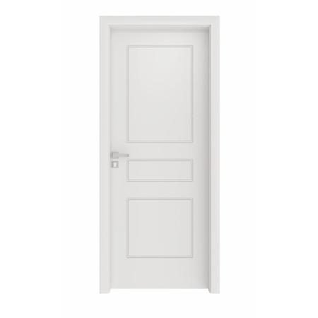 Imagem de Kit Porta de Madeira 210x60cm Batente Ultra 9cm Lugano Premium Plus Famossul