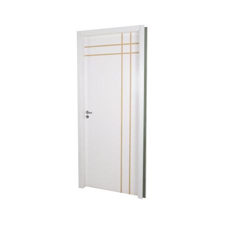 Imagem de Kit Porta de Madeira Decorada 215x94cm com Batente de MDF Ultra 16cm Mantiqueira MGM