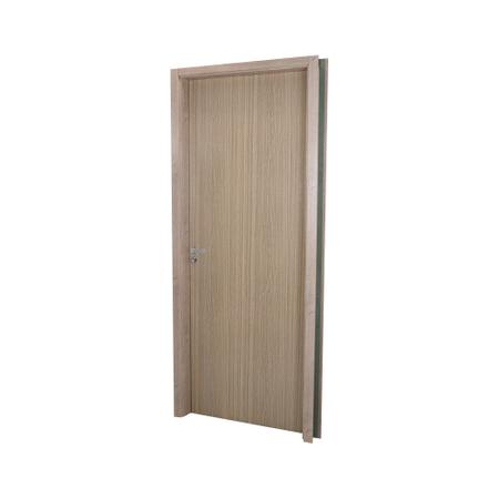 Imagem de Kit Porta de Madeira Lisa 215x74cm com Batente de MDF Ultra 16cm Melamínico MGM