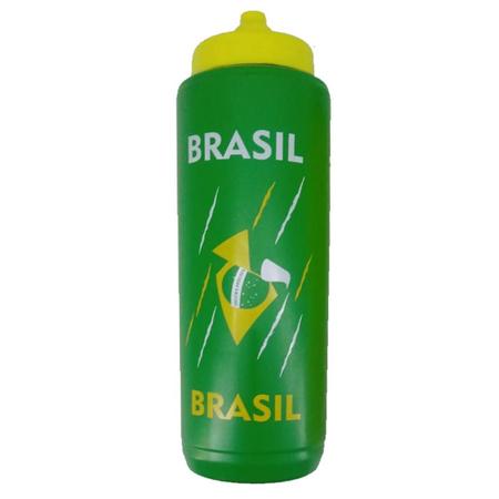 Imagem de Kit Porta Squeeze Amarelo Com 6 Squeeze Verde Edição Copa Do Mundo