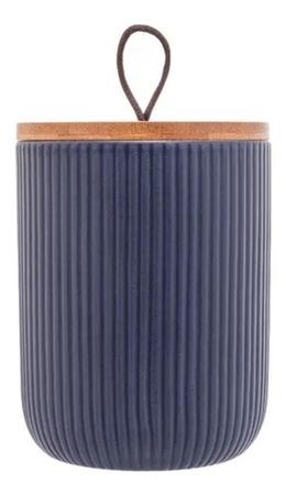 Kit Potiche Decorativo De Cerâmica Com Tampa De Bambu F7156 - Lyor Imagem de Kit Potiche Decorativo De Cerâmica Com Tampa De Bambu F7156