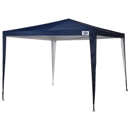 Imagem de Kit Praia Tenda Gazebo 3x3 M Oxford Azul + Carrinho com Avanco  Mor 