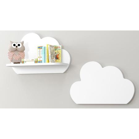 Imagem de Kit Prateleiras Multimóveis Nuvem 100% MDF Branco REF.2706