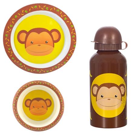 Prato Infantil Refeição Melamina Bichinhos Art House - 22cm Cor Colorido  Personagem Macaco Nome Do Desenho Meus