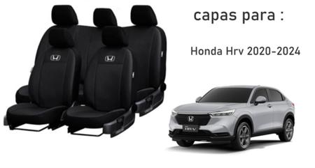 Imagem de Kit Premium Sofisticado Couro HR-V 2020-2024 + Volante + Chaveiro