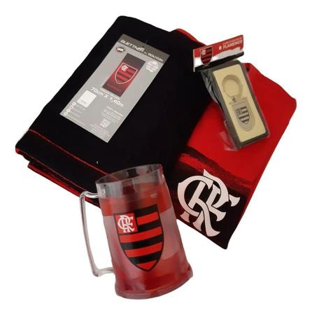 Imagem de Kit Presente Flamengo - Camisa / Caneca / Toalha / Chaveiro