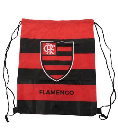 Imagem de Kit Presente Flamengo Garrafa De Bico 450ml + Mochila Saco